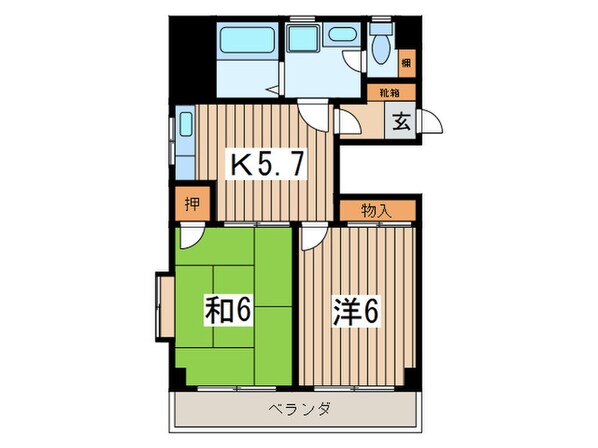 レーベン見附町の物件間取画像